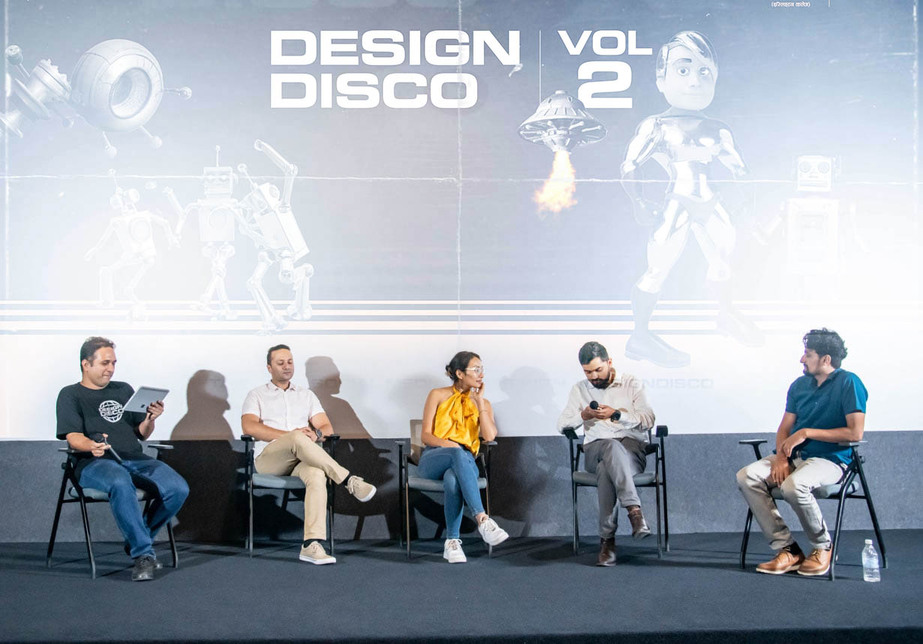 Panel discussion in progress. (L-R): Swapnil Acharya (moderator), Abhash Bikram Thapa, Nora Asha Gurung, Rabin Sharma and Shyam Adhikari